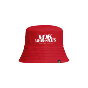 VDK Wear&Stuffs logo, árnyékvető sapka, bucket, piros