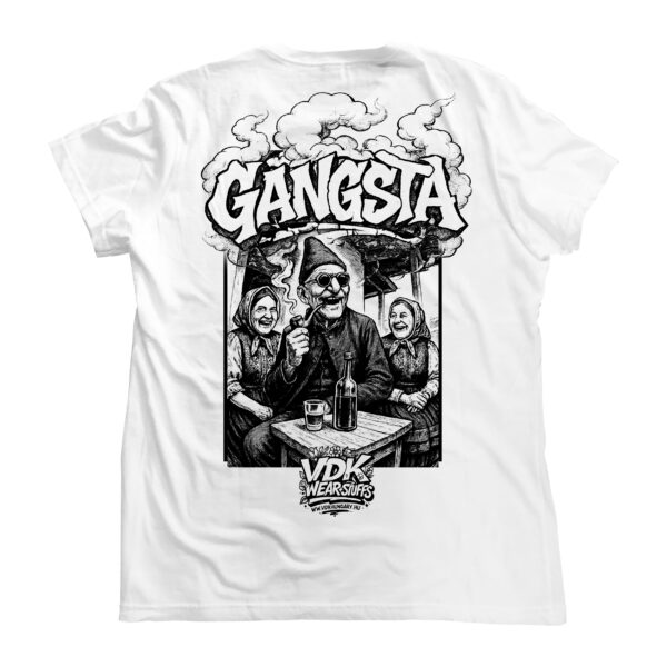 VDK Gangsta - Papamamik a gangon inverz / lány póló, rövid csapott ujjú fehér Extra - Image 2