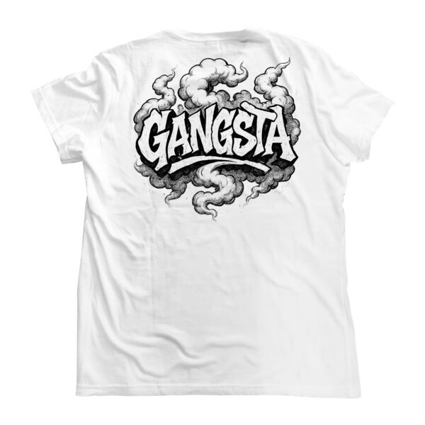 VDK Gangsta - Papamamik a gangon / lány póló, rövid csapott ujjú fehér Extra - Image 2