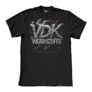 VDK Wear + Stuffs logo Simpla póló, fiú, fekete