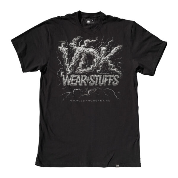 VDK Wear + Stuffs logo Simpla póló, fiú, fekete